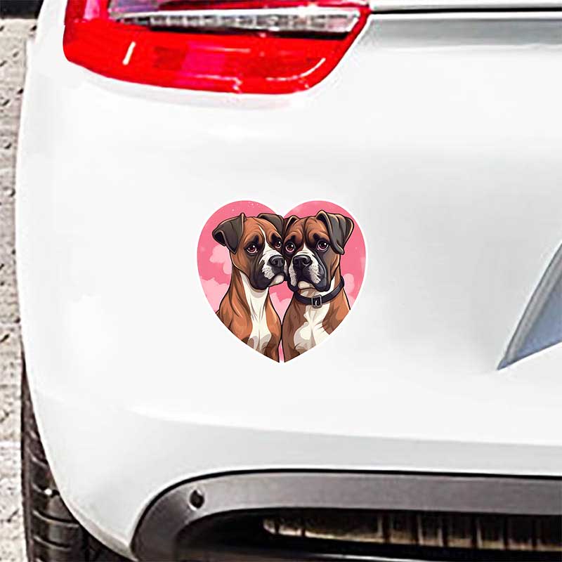 Adesivo per Auto Amante Cane Boxer Tedesco Decalcomania in Vinile Impermeabile Finestrino Posteriore Moto Camper Paraurti Camion Decorazione Laptop Y18