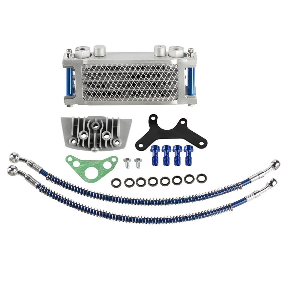 Motorcycle Oil Cooler Oil Radiator Kit For Honda Monkey Yamaha Kawasaki 50cc-140cc Pit Dirt Bike Scooter Moped Enduro Motocross