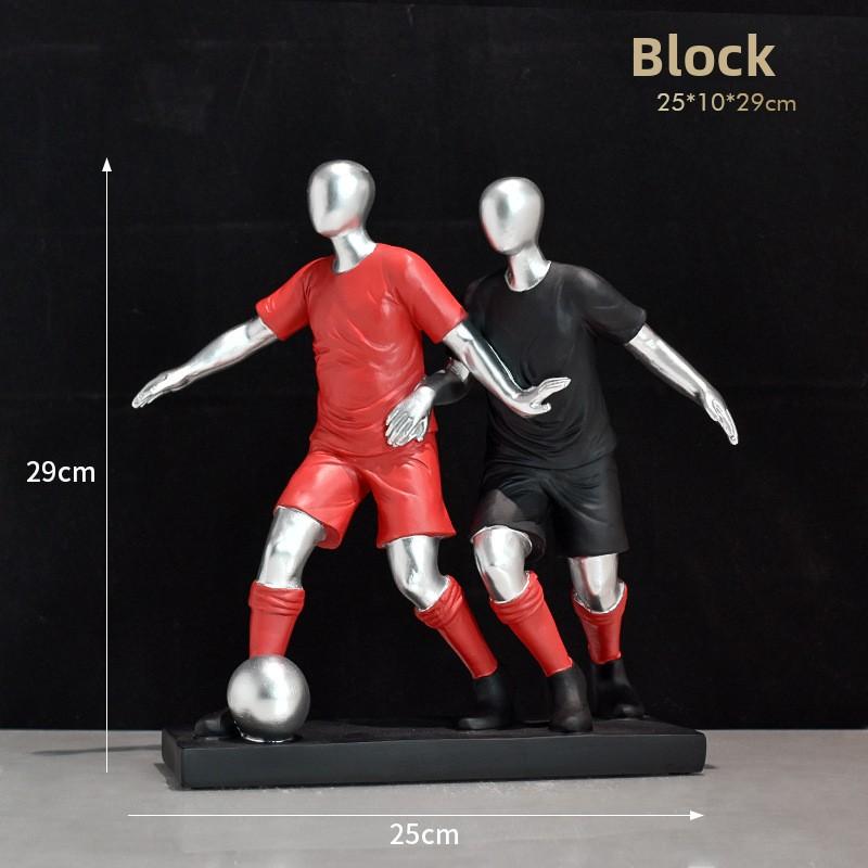 Simple and Luxurious Football Player Figurine Home TV Cabinet Wine Cabinet Office Study Bedroom Tabletop Decoration Item