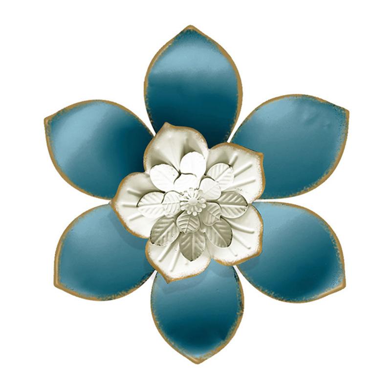 

Modern Wrought Iron Flower Wall Decoration Pendant Livingroom Background Wall Hanging Ornaments Hotel Porch Wall Art Crafts
