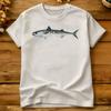 Atlantik Makrele Aquarell Kunst T-Shirt Sommer Baumwolle T-Shirts Für Unisex Design T-Shirt Kurzärmelig Y2k Lustiges Oberteil T-Shirts
