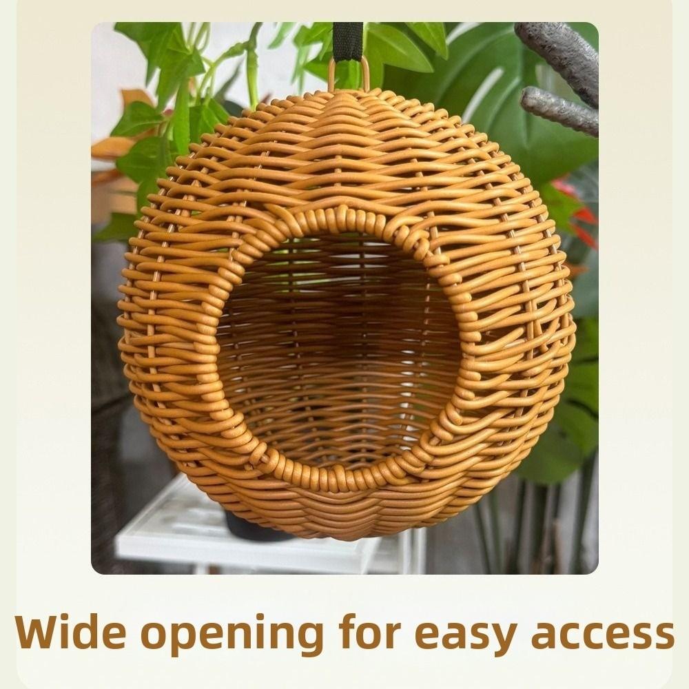 Bequemes gewebtes Vogelnest Atmungsaktives hängendes Hängemattenbett Vogelzucht Haus Vogelkäfig