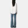 Ami Paris Logo Embroidered Curved Hem Shirt USH766CO0031-168