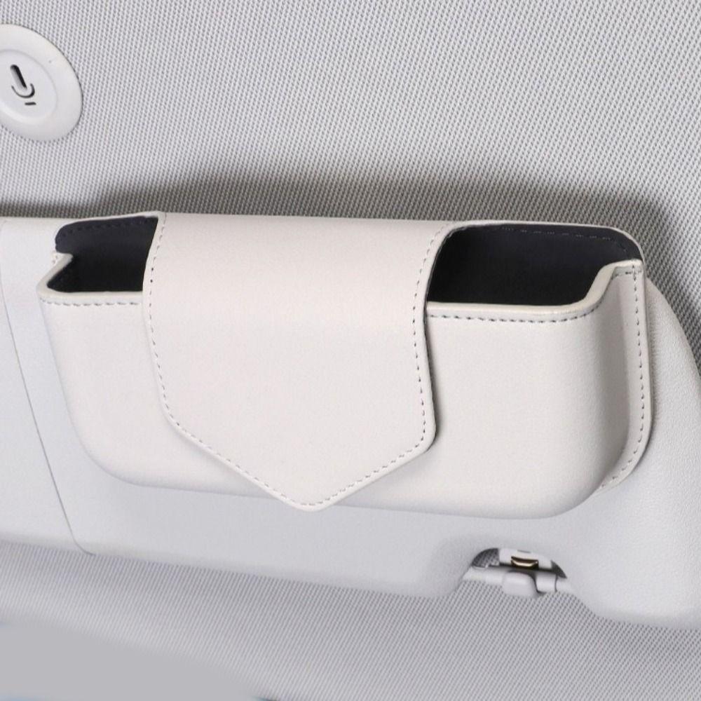 Magnetic Car Glasses Case Wear-Resistant Sunglasses Clip  Car Organizer