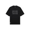 Li Ning T Shirts Unisex Black Crew Neck Moderate Straight Fit AHSS431-1