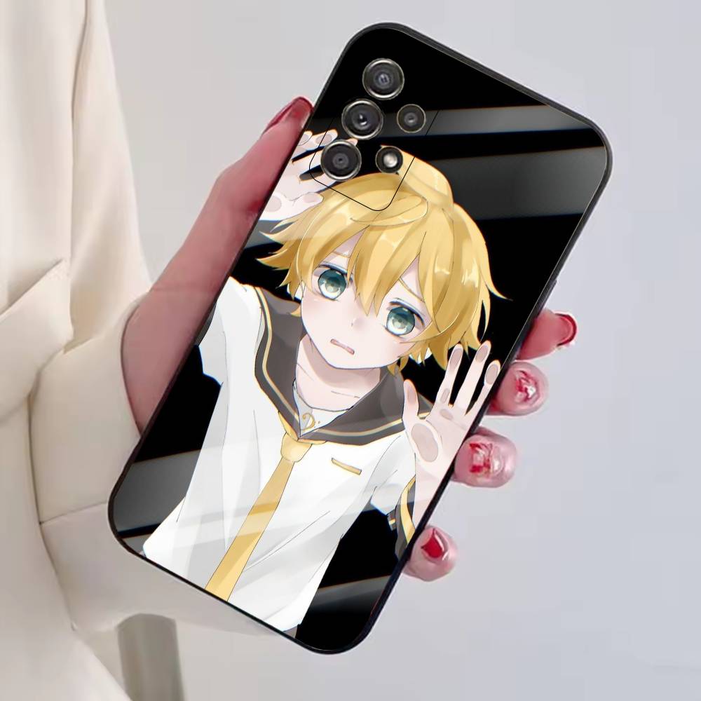 Game Project Sekai Kagamine Len Phone Case For Samsung S25,S24,S21,S22,S23,S30,Ultra,S20,Plus,Fe,Lite,Note,10,Black Cover