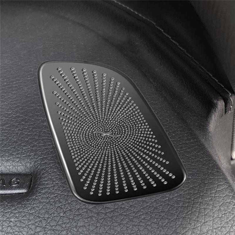 A03E-1Pair Car Dashboard Horn Speaker Cover Trim For Mercedes Benz GLC C-Class W205 C200 C260 X253 2015- Air Outlet Cover