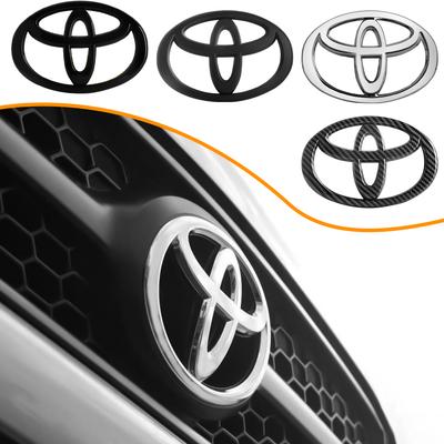 2026 Neu Für Toyota 3D ABS Auto Frontgrill Emblem Kofferraum Logo Aufkleber Zubehör Für Toyota Corolla Camry Rav4 Yaris Hilux Prius