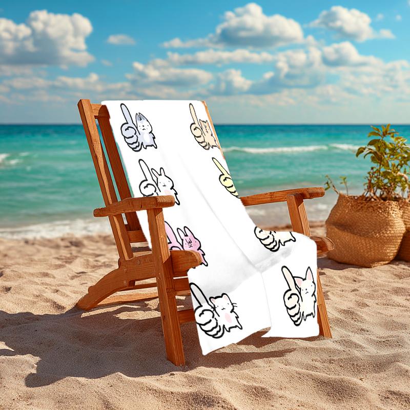 1pc Kpop Team4 Beach Towel, Comfortable and Thick, and Swimming/Bath/Picnic/Camping Towel, Suitable for Seaside Beaches