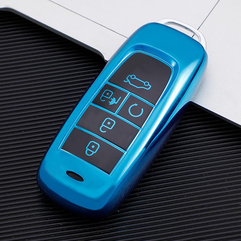 

Крышка-чехол для ключа GAC Trumpchi GS4/GM6 и цепочка для GS3/GS8 синий