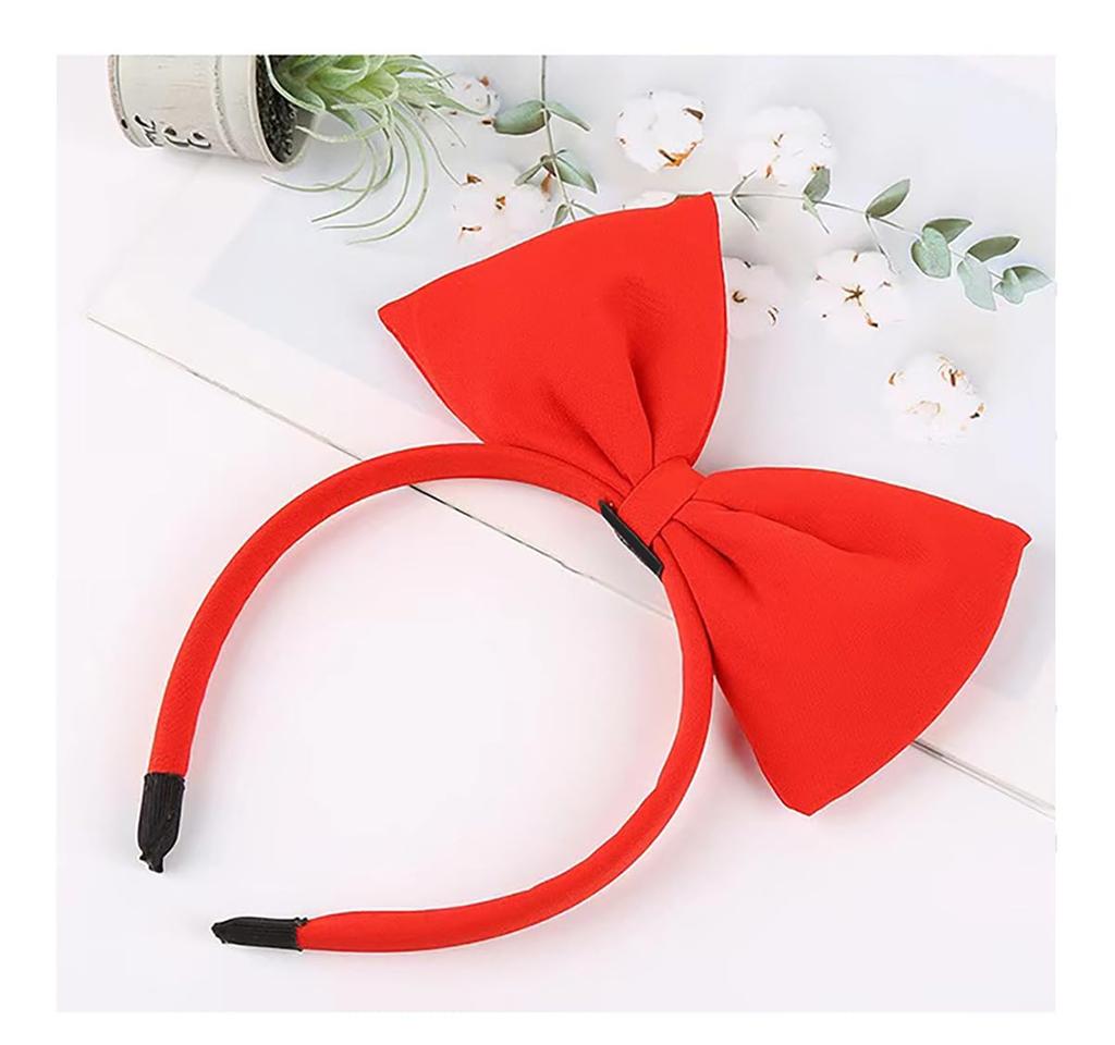 [ALLVD] Rotes Prinzessinnen-Haarband, Cosplay-Kostüm, Halloween-Party-Accessoire, Haargummi mit Band, Geeignet für Erwachsene und Kinder, 1 Stück