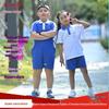 Upgraded Student Sportswear Set: Primary School Short-Sleeve Summer Uniform In Pure Cotton