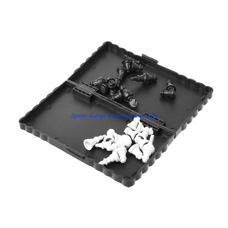 G7Nf Foldable Chess Board Mini Size Chess Set Travel Portable Pocket Chess