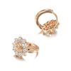 Orecchini SIMJOO Oro Rosa Stilosi e Freschi Orecchini Girasole Zircone