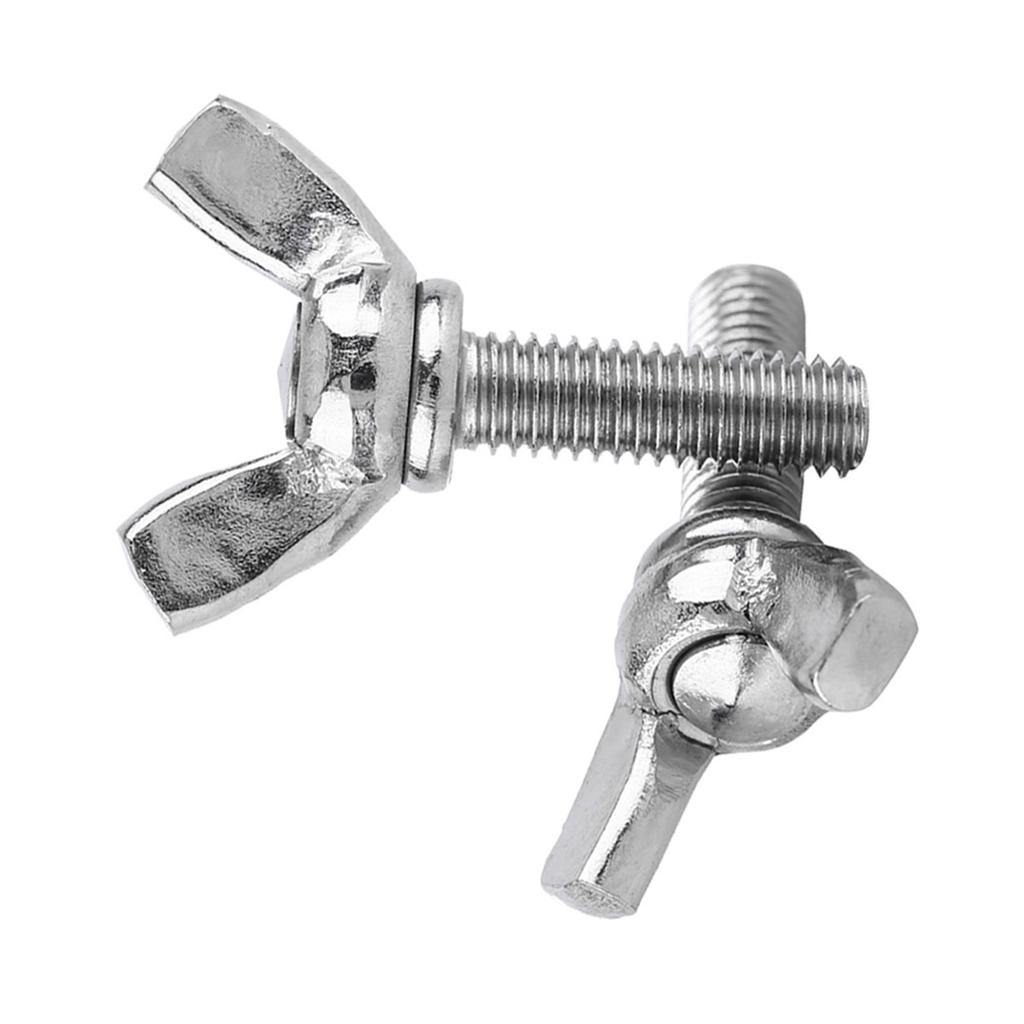 5pcs Bag 304 Stainless Steel Wing Butterfly Screws Bolts Machine Repair Accessory(M5 * 20mm)