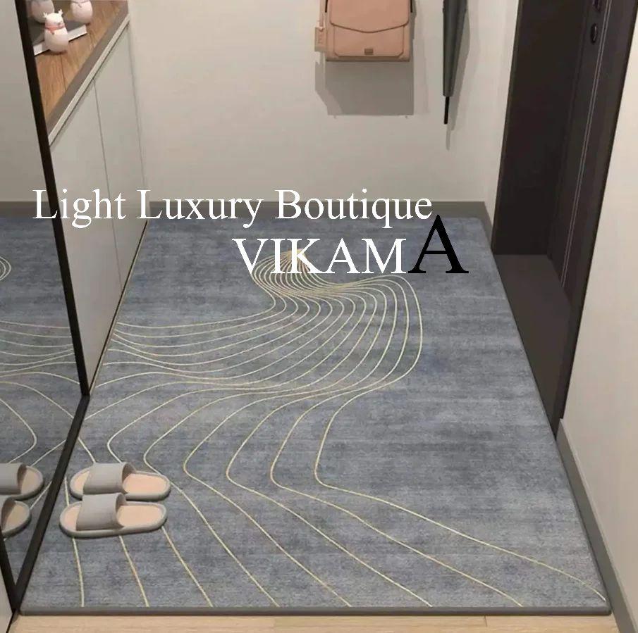 Crystal Velvet Modern Fashion Simple Carpet Living Room Bedroom Bedside Carpet Anti-slip Dirty Resistant Washable Rug