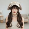 Cute Sweet Style Women's Berets Dog Eared Soft Fabric Visors Cap Winter Accessories Newsboy Hat Autumn Winter