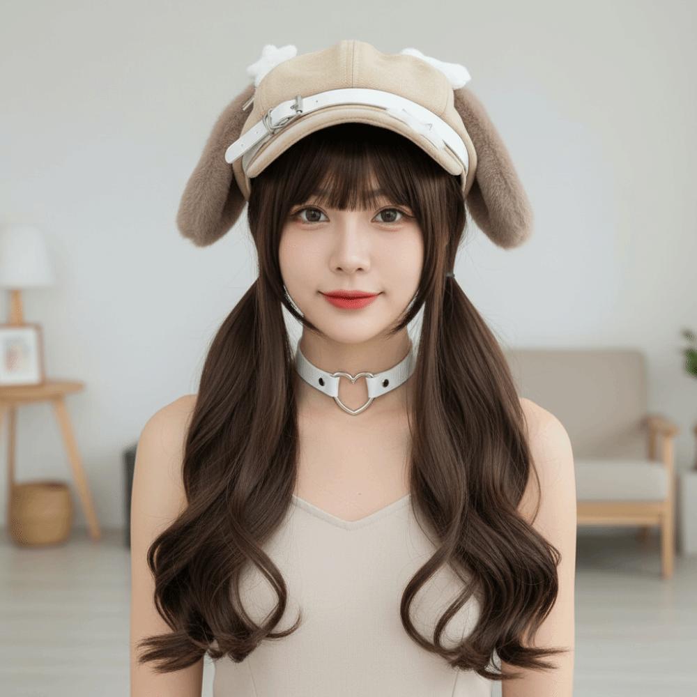 Cute Sweet Style Women's Berets Dog Eared Soft Fabric Visors Cap Winter Accessories Newsboy Hat Autumn Winter