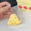 Cute Cartoon Plush Cheese Earphone Bag Keychain Coin Purse Wallet For Women Kids Zipper Coin Bag