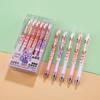 Crystal Blue Erasable Gel Pen: Metal Clip, Press-to-Erase, Triangular Grip, 0.5mm Bullet Tip for Correct Hand Posture.