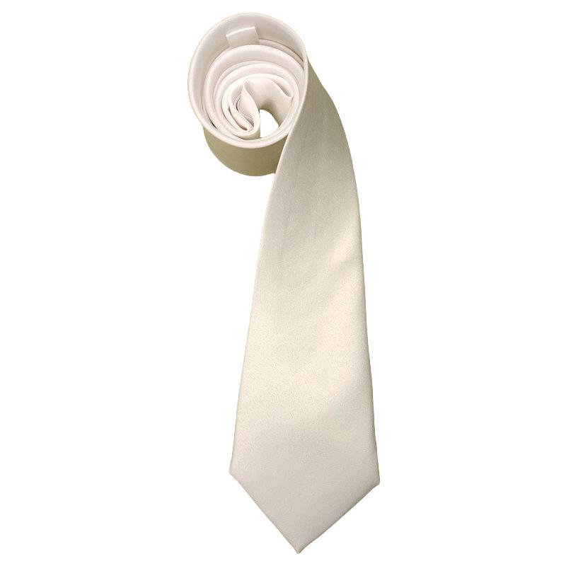 White Polyester Neck Tie with 8cm Width and 5cm Kid's Father's Day Graffiti Print