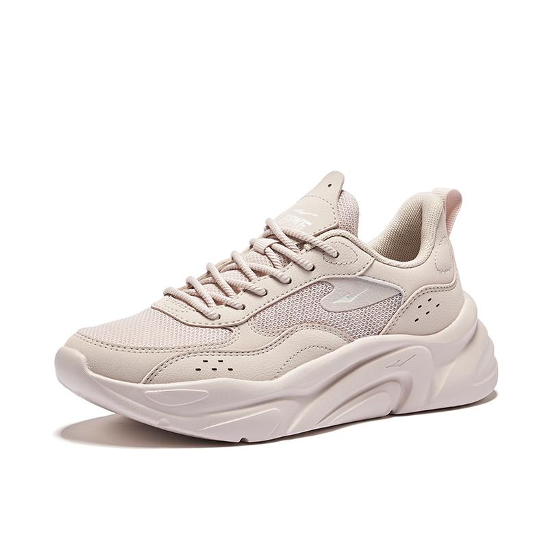 Hongxing Erke Comfortable Retro Trend Durable Breathable Low-Top Casual Shoes Women sneakers Pink Gray 52125202476-102