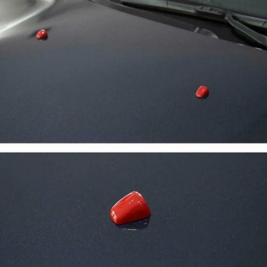 Fit For 11- Chrysler 300/Dodge Durango ABS Red Front Wiper Nozzle Cover Trim