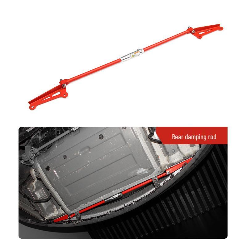 Front Strut Bar & Battery Skid Plate for Tesla Model 3/Y/X/S - Anti-Roll LVTU Balance Bar