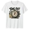 Vintage Time Out Alarm Clock T-Shirt Retro Distressed Clock Lover Gift