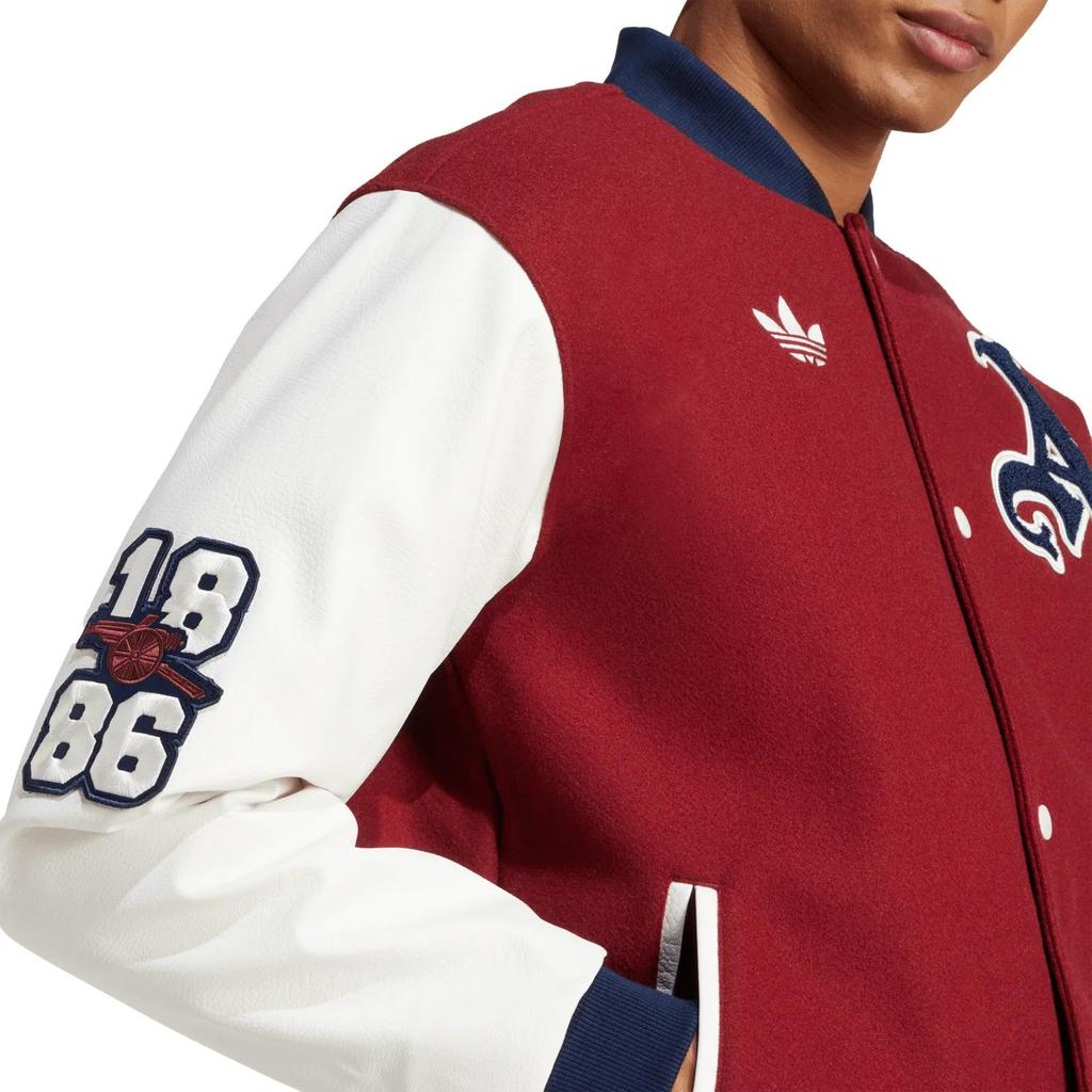 adidas Originals Football Sports Series Motif Lettres Veste en Coton Chaude Confortable Décontractée Veste Homme Élégant-Violet JF0560