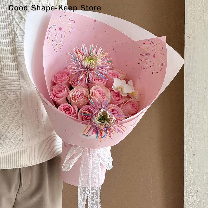 10Pcs 49*35cm Tissue Paper Flower Bouquet Wrapping For Florist Wedding Birthday Party Gift Packing Decoration DIY Crafts