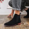 Fashion Classic Men Fashion Chelsea Shoes High-top Korean-style Versatile Business Boots European American Ankle Boots Men Sizes 38-46