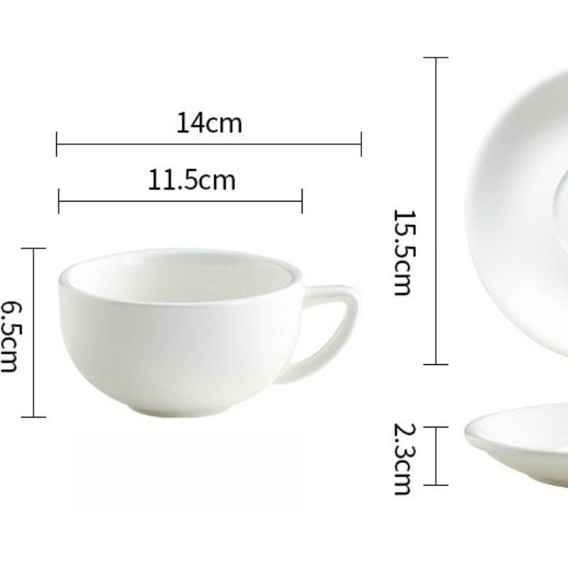 Tasse à Fleurs Zeta 320CC Tasse Japonaise Assiette Tasse à Café Européenne Assiette Grande Capacité Set de Tasses Créatives