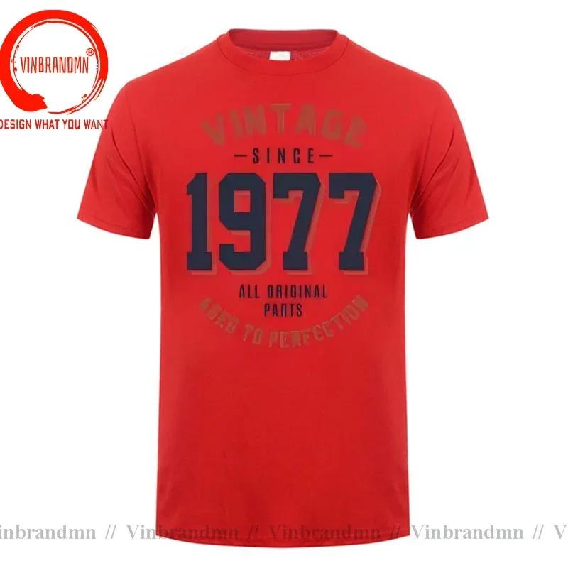 Vintage Since 1977 Aged To Perfection Tshirt Unisexs T Shirt Unisex Hi Street Tshirt Fashion Made In 1977 All Original Parts Tshirt