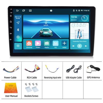 2 Din 9'' Autoradio Android 11.0 QLED Bildschirm Lüfter MP5 Player Carplay WIFI GPS Bluetooth FM