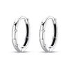 HOT SALE 2025 Sparkling Zircon Star Moon Sun Hoop Earrings 925 Silver Circle Round Earrings for Women Wedding Engagement Jewelry