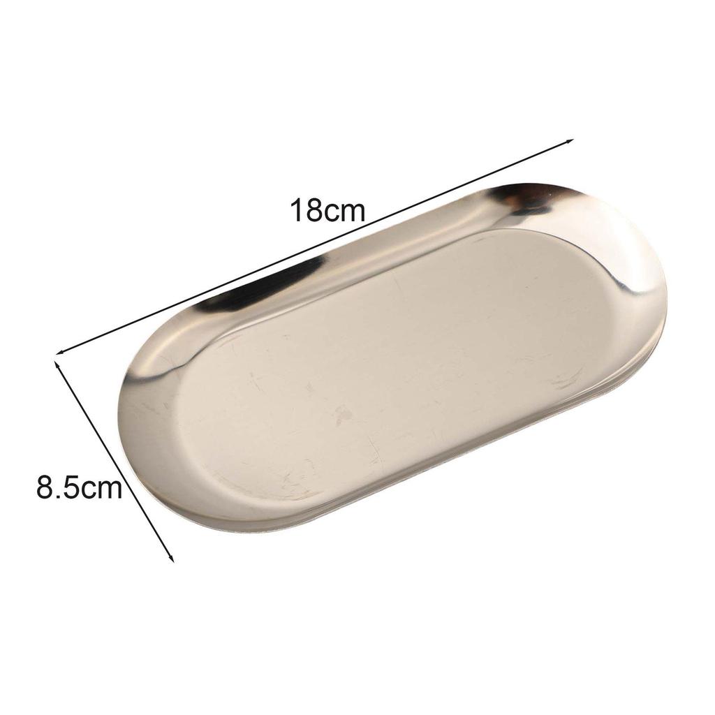 Compact Oval Tray Enhance the Aesthetics of Your Home with This Silvery Tray