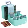 Travel Tea Set, Ge Kiln Ceramic Cooling Pot, Four Cups Portable Storage Box, Cheap Business Gifts