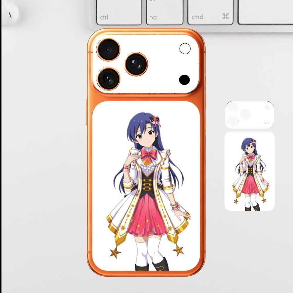 Anime Cute U-Umi S-Sonoda For Iphone 17 Pro Max Back Protective Decorative Sticker Back Cover