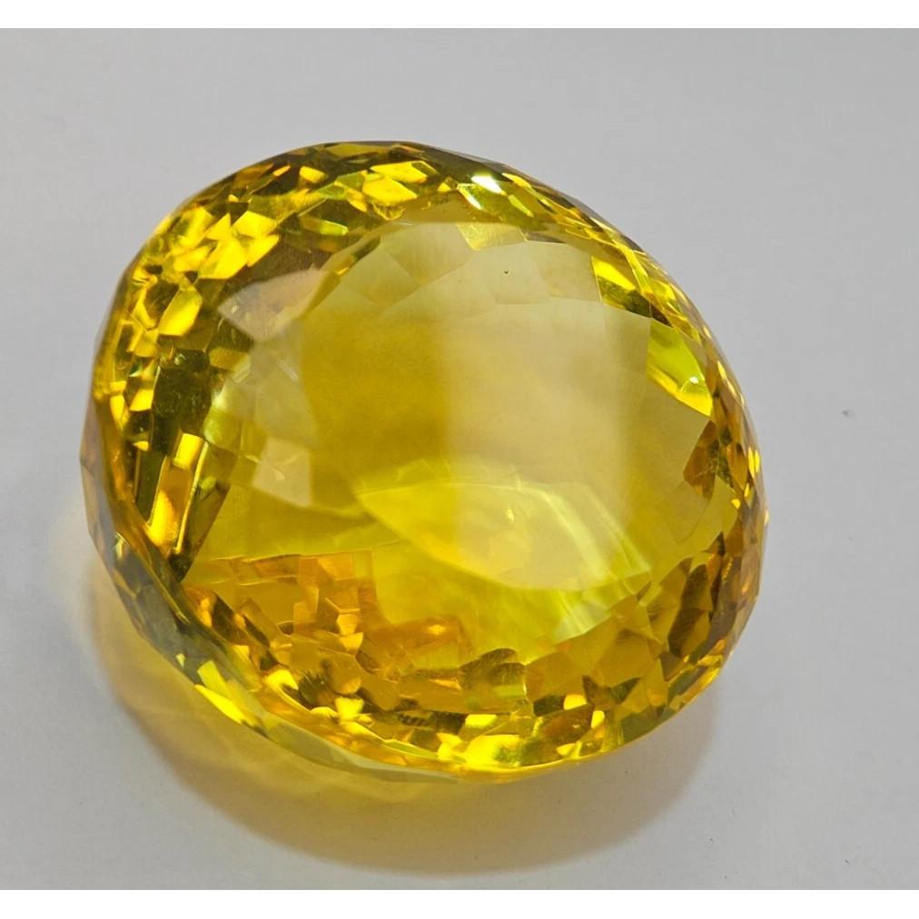 Natural Shine Yellow Topaz 349.75 Ct Oval Cut Certified Fabulous Loose Gemstone