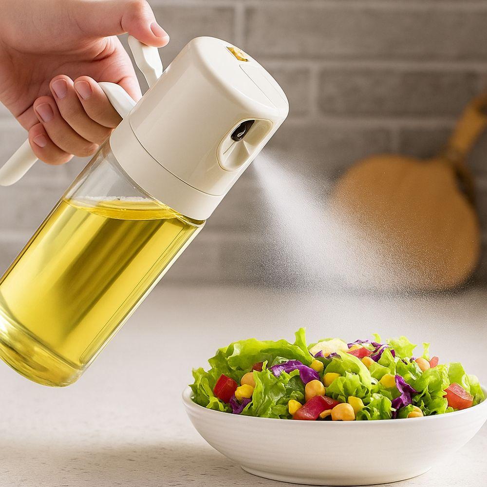 550ML Kitchen Oil Dispenser 2 in 1 Design Olive Oil Sprayer Oil Spray Bottle  BBQ Cooking