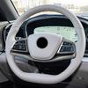 Car Styling Steering Wheel Frame Decoration Cover Trim For BYD Han  Carbon Fiber Color Interior Accessories