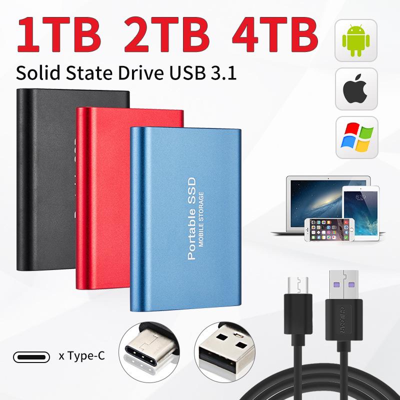 

Портативный USB SSD высокой емкости: Варианты 500 ГБ, 1 ТБ, 2 ТБ – Быстрое, Мобильное Хранилище 10TB