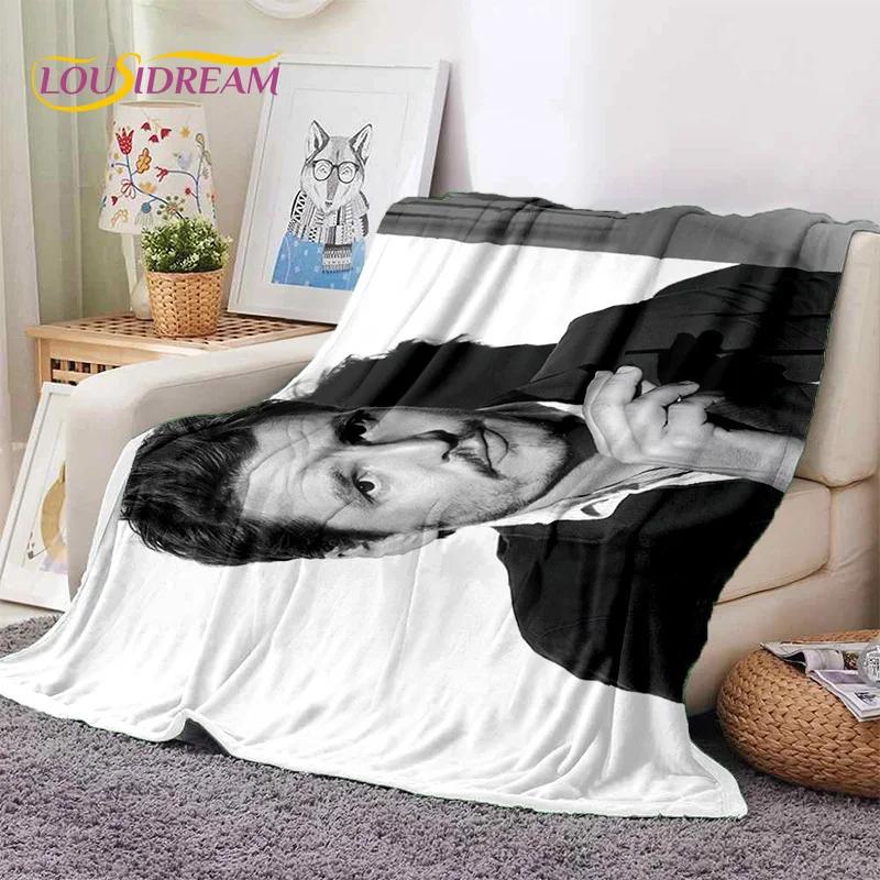 Jose Pedro Pascal Actor Star Soft Flannel Blanket for Beds Bedroom Sofa Picnic,Throw Blanket for Cover Outdoor Leisure Nap Gift