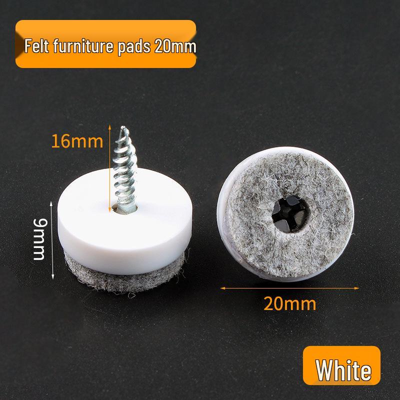 

Precision Silent Anti-Slip Leg Pads & Self-Tapping Screws for Chair, Table, and Stool.