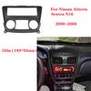 Single Din Car Radio Fascia Frame Stereo CD DVD Player Panel Bezel Adapter Facia Cover For Nissan Almera Sentra N16 2000-2006
