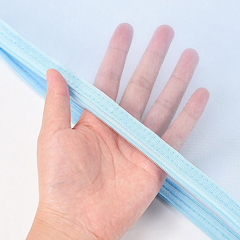 Síťovaná kapsa na zip A4/A5/A6 síťovaná složka na zip taška na dokumenty úložné tašky kancelářské potřeby kosmetická kapsa na make-up školní potřeby