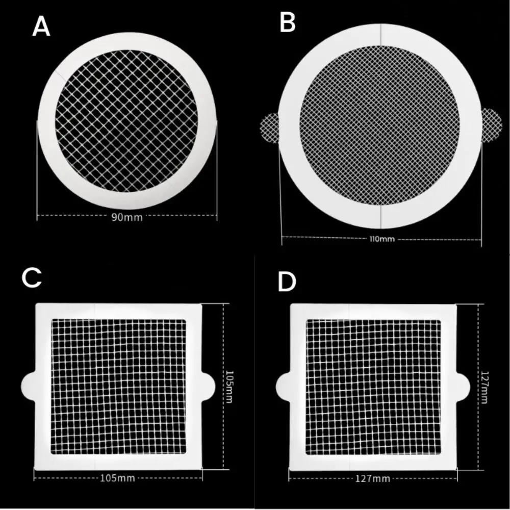 10Pcs Anti-blocking Anti-blocking Filter Screen Self-Adhesive Waterproof Drain Stopper Cover Mesh Hair Catcher Bathroom