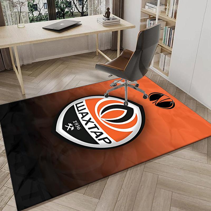 Shakhtar Donetsk Crest Design Area Rug Office rug, Chair Rug, Decor Carpet Livingroom bedroom Mat, Large Size Fan gifts Christmas gifts