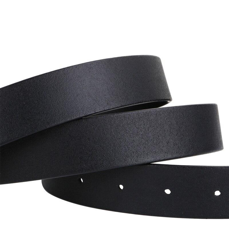 Soft Cowhide Leather Waist Belt High Quality Women's Waistband For Jeans Dress Lady Simple Casual Female Cinturones Black EMA
